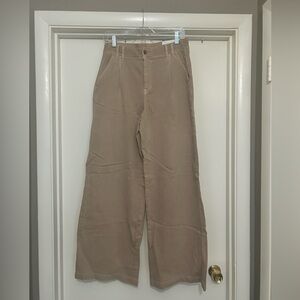 American Eagle Outfitters Women's Tan Wide Leg Pants